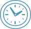 Blue Animated Clock Illustrating the Bruxo Loan Difference